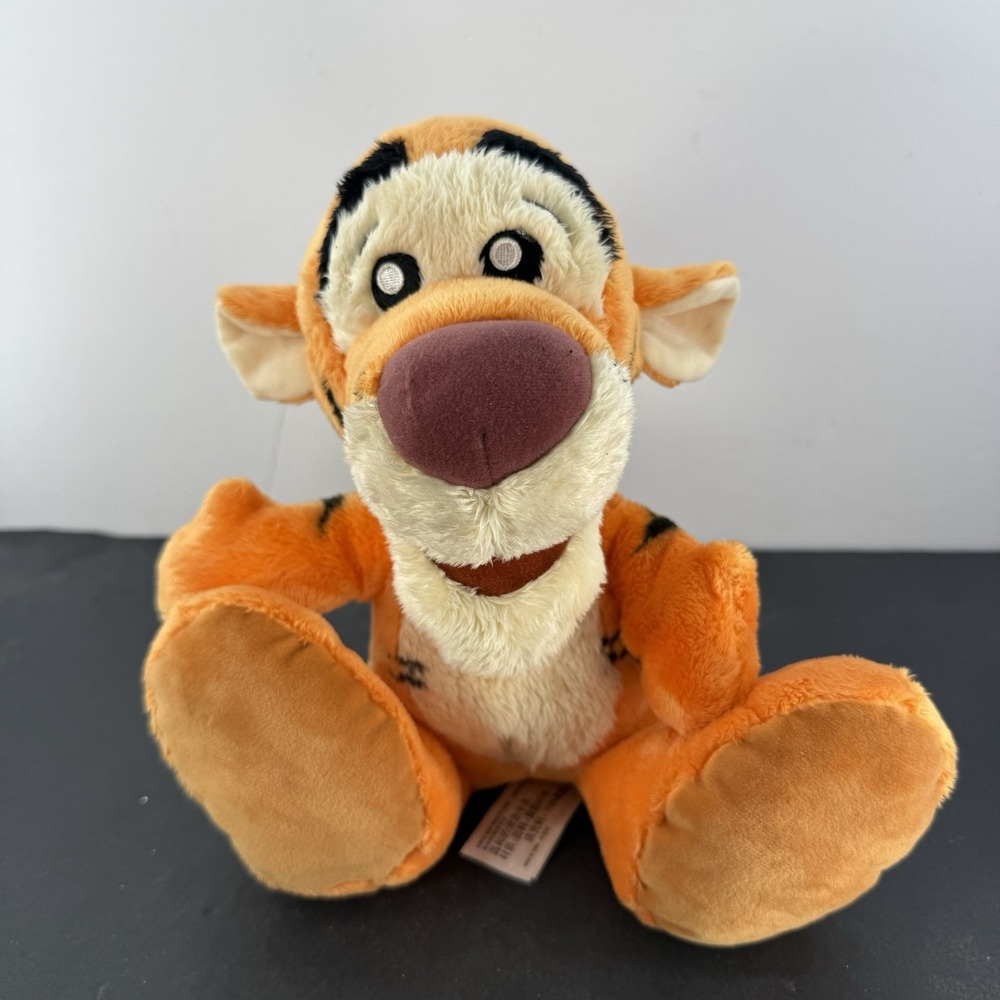 Disney Parks 10" Tigger Big Feet Winnie the Pooh Stuffed Animal Plush Authentic